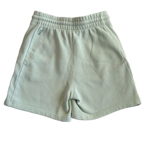 TNA Cozy Sweatfleece Boyfriend 5" Shorts in GD Brushed Green - Picture 2 of 4